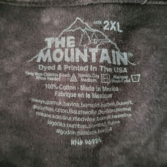 The Mountain Pitbulls Steal Your Heart T-Shirt Women's 2XL Black Tie Dye USA Dog - Picture 5 of 8